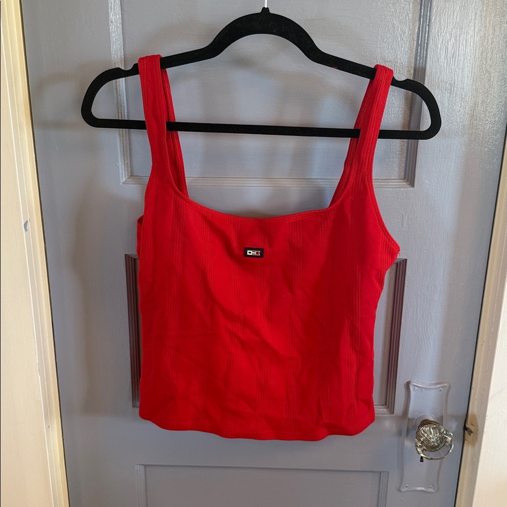 DKNY Bold Red Sleeveless Top- Vintage